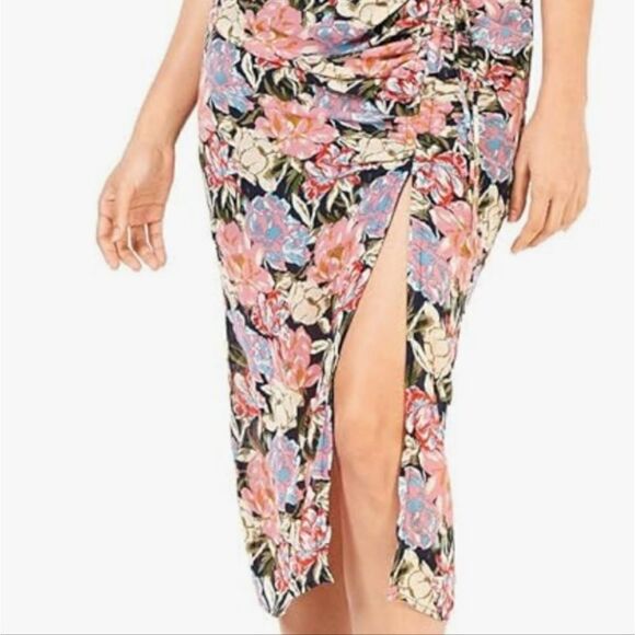 Leyden Womens Ruched Midi Dress - Picture 4 of 6